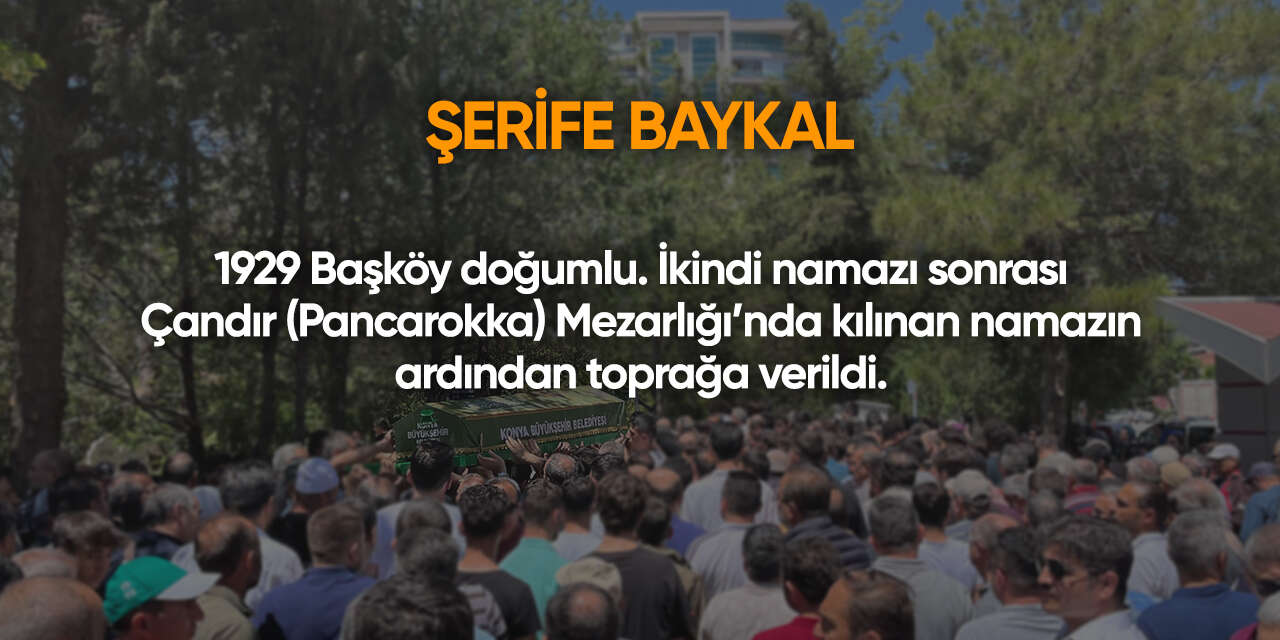 Konya'da bugün vefat edenler | 23 Haziran 2026 8
